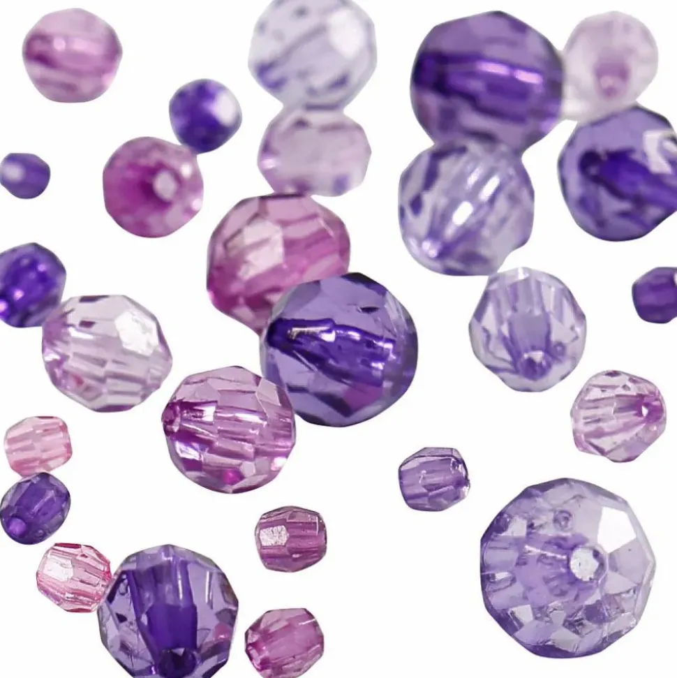 Facetperlemix - Lilla, 45 gr.