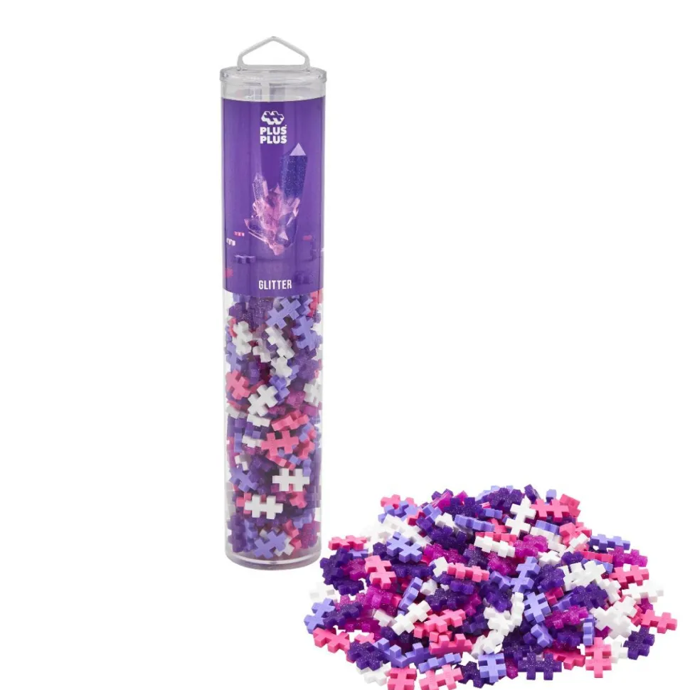 Plus-Plus i rør - Glitter Mix, 240 stk.