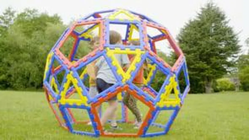 Polydron XL - Kuppel, 62 dele
